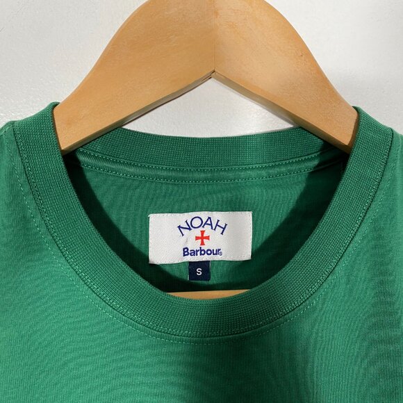 Barbour x Noah Duck Graphic Crew Tee Green mens size small - Picture 4 of 8